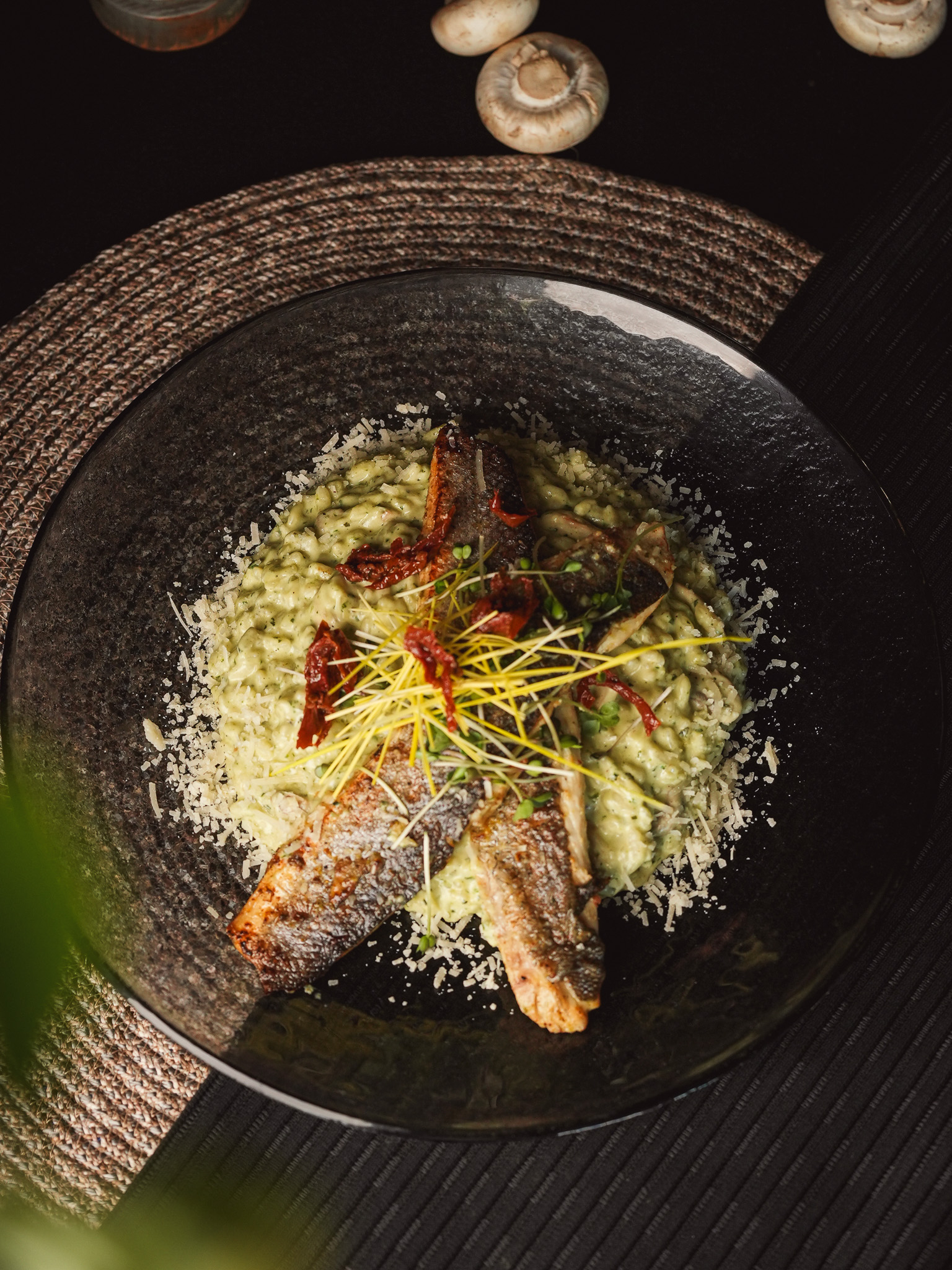 ARMANI SEABASS WITH RISOTTO